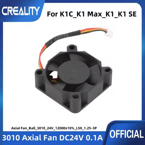 Creality Original K1 Fan 24v 3010 Axial Fan for 3D Printer K1/K1C/K1 Max/K1 SE