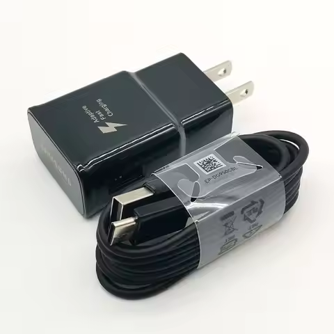 For Samsung 15W Fast Charger Quick Charge US Adapter Type C Cable For Galaxy S10 S8 S9 A24 A13 A33 A