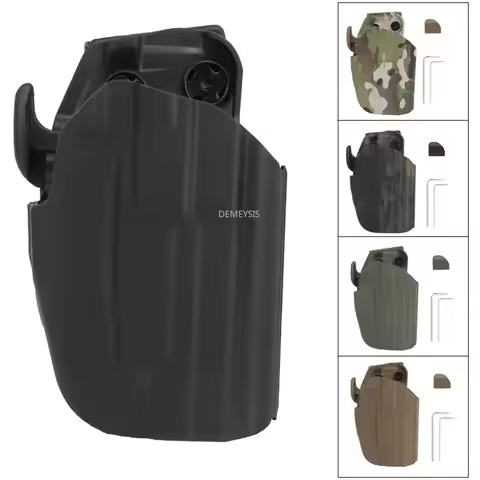 Outdoor Hunting Gun Holster Right Hand Tactical Combat Shooting Pistols Waist Holster for GLOCK 19 2
