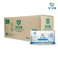 ViVa x Happy Sunday วีว่า Prebiotic Baby Wipes 40 แผ่น  ยกลัง 1X36 ทิชชู่เปียก ผ้าเปียก สูตรพรีไบโอต