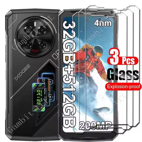 1-3PCS Tempered Glass For Doogee V40 Pro 6.78" Protective ON DoogeeV40Pro DoogeeV40 V40Pro Screen Pr