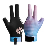 1Pc Antiskid Pool Cue Glove 3 Open Finger Billiards Glove Left Hand Snooker Billiard Pool Glove Spor