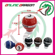 Universal MOMO Billiard Pool Ball Shape Design 2 3 8 Carbon Wood Car Gear Shift Knob Manual Lever St