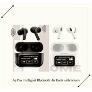 Wireless Intelligent Bluetooth A9 Pro TWS Air Buds Head Set with Display Screen