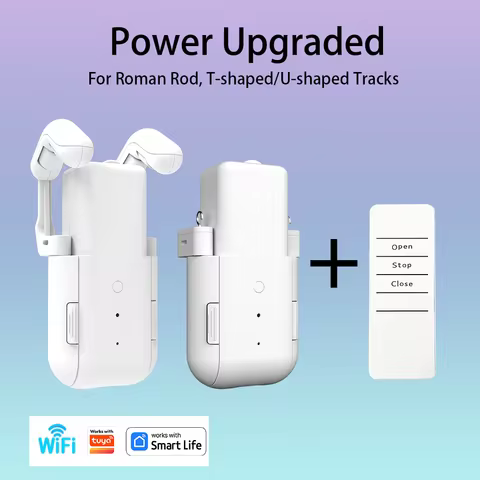 WiFi 3 in 1 Smart Curtain Motor Electric Curtain Robot Auto Opener No Wiring Support APP (Equipped w