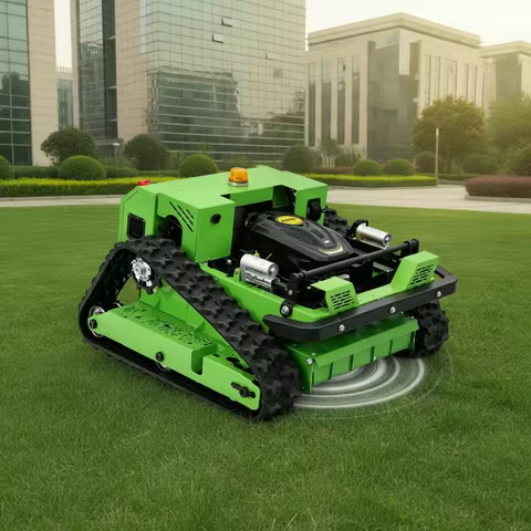 free shipping CE EPA 900mm remote control crawler lawn mower 452cc engine heavy duty slope grass cut