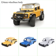 Wilderness Defender RD110 Pickup Truck Casing 4 Doors 324mm Wheelbase For 1/10 RC Crawler Car Traxxa