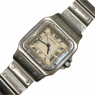 CARTIER 卡地亞 SANTOS GALBÉE 山度士腕錶 不鏽鋼 石英錶