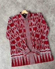 Dress Set Belle Tenun Dres Couple Tenun