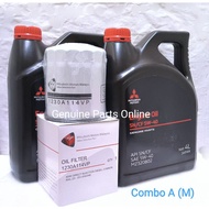 Mitsubishi Original Triton Pajero Sport 2.5cc 4D56 Fully Synthetic Engine Oil Oil Filter Set