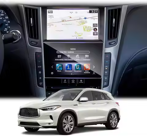 For Infiniti QX50 QX55 Q50 Q60 QX80 8INCH 7inch car LCD gps Navigation Tempered glass TOUCH Screen f