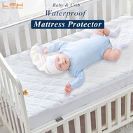 Baby Mattress Pad 52" x 28" Waterproof Quilted Fitted Mattress Cover Ultra Soft Toddler Mattress Protector