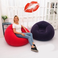 N3Large Inflatable Sofa Chair Flocking PVC Garden Lounge Beanbag Outdoor Furniture Camping Backpacki