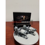 V9 LED LAMP AUTO HEADLIGHT H4 MINI PROJECTOR LENS 2 COLORS