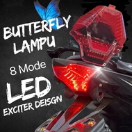 “8 MODE” BUTTERFLY LAMPU BELAKANG Y15ZR V1 V2/ Y15 Butterfly lampu belakang/ Y15 TAIL LAMP BUTTERFLY