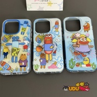 Cartoon Bichiborg Clownfish Phone Case Ugly and cute SpongeBob Phone Case Silicone Shockproof Apple 