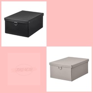NIMM Storage box with black lid 25x35x15 cm, organizer box, box, storage box, storage box