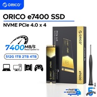 ORICO E7400 M.2 NVMe SSD PCIe 4.0 Up to 7400MB/s 512GB 1TB 2TB 2280 PCIe 4.0x4 Internal Solid State 