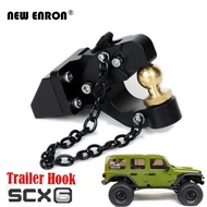 1Pc Aluminum alloy Rear Bumper Trailer Hook For Rc Car Crawler Axial 1/6 SCX6 Jeep JLU Wrangler 4wd 