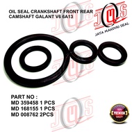 OIL SEAL CRANKSHAFT FRONT REAR CAMSHAFT GALANT V6 2400 CC 6A13 ENGINE