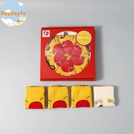 DayDayTo 1/3/4/5 Pairs Of Sushi Pizza Burger Sos Gift Box Women's Autumn Winter Warm Sos Gift Box Bi