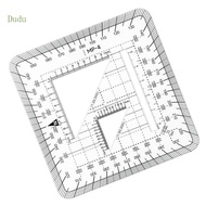 Dudu Plastic Coordinate Scale Tool with Gridded Metric Scales for Engineering Drawing