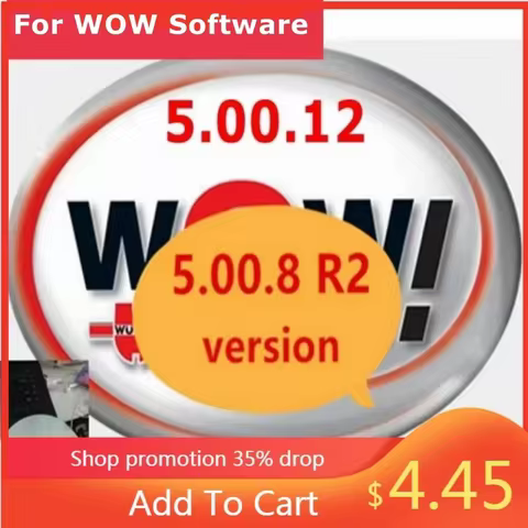 WOW V5.00.12 WOW 5.00.8 R2 Software Multi-languages with Keygen For Tcs Multi-diag Cars Diagnostic T