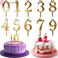 DEWDROP​ Metal Number Candle Holders, Reusable Versatile Number Birthday Candle Holder, Candle Rack 