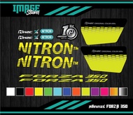 set สติกเกอร์ new Forza 350 x nitron