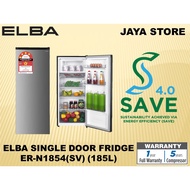【Save 4.0】ELBA 4 STAR Saving Energy ER-N1854(SV) Single Door Fridge 185L / PETI SEJUK 1 PINTU ERN1854(SV)