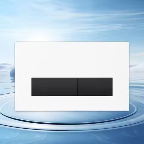 Dual Flush Button Plate Compatible with Geberit Sigma 20 01 30 UP300 & UP320 Series White Panel with