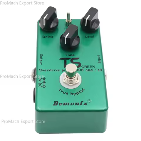 Demonfx 2 in 1 Overdrive Booster Pedal TS GREEN United together the classic TS9 and TS808, Perfect U