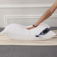 1PC หมอน 48x74 ซม.Aid Space ผ้าฝ้ายคอหมอนสบายเส้นใยเดี่ยวไม่มีกลิ่นศัลยกรรมกระดูกหมอน Sleeping Home 