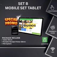 [SET B] Mesin Cashier Digital POS System Tablet Printer Cash Drawer E Invoice LHDN DIYPOS🔥
