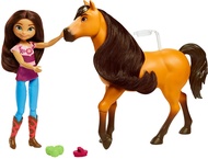 Mattel Spirit Untamed Nuzzle & Play Lucky Doll (7-in) & Spirit Horse (8-in), Movable Joints for Hugg