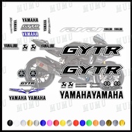 สติกเกอร์ตกแต่งภายนอกสำหรับรถมอเตอร์ไซค์ยามาฮ่า R1M R1 R6 R7 ปี 15-22 GYTR วัสดุ PVC สะท้อนแสง