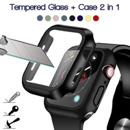 Glass+Cover For iWatch case 44mm 40mm 42mm 38mm iWatch case Accessorie bumper+Screen Protector Apple