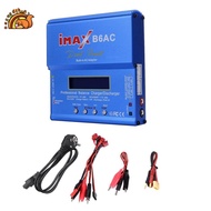 For  B6AC 80W RC Balance Charger+ Cable Digital Li-Ion LiFe Nimh Nicd PB Lipo Battery Discharger EU 