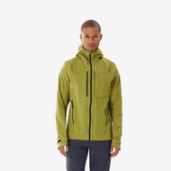 QUECHUA Men’s lightweight, waterproof hiking jacket MH900 - Khaki