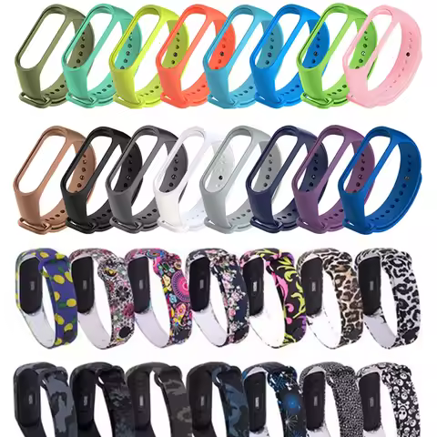 Painted For Xiaomi Mi Band 3 4 5 6 7 watch band Wristband Replacement For Xiaomi Mi band 7 Smart wat