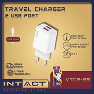 Travel Charger V-GeN VTC2-28 2.4A Dual Port USB Adapter Charger VGEN *