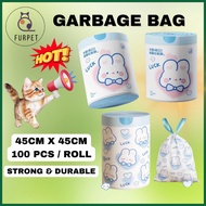 FURPET Pet Garbage Rubbish Bag Poop Disposable Plastic Bag Garbage Bag Roll Garbage Cartoon Rubbish 