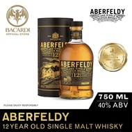 Aberfeldy 12 Year Old Single Malt Scotch Whisky - 750ml / 75cl, 40% ABV - Premium, Craft-Style Whisk