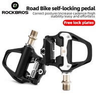 ROCKBROS SPD-SL Cycling Road Bike Bicycle Self-locking Pedals Ultralight Aluminum Alloy 2 Sealed Bearing Bicycle Pedal Bike Part