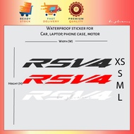 Aprilia RSV4 Sticker Reflective superbike stiker motor waterproof helmet Vinyl Decal