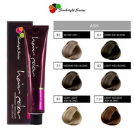 Sunbright Series Keratin Hair Color (Dark Ash Blonde , Silver Ash, Ash Blonde, Flaxen) 100 ml. hair 