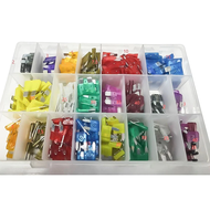 Urlwall Car Fuses Mini Blade Assortment Set (300/334/420 Pcs) + Yellow Small Clip 2A/3A/5A/7.5A/10A/