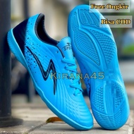 MERAH Specs futsal shoes latest black and redINFINITY, quality stitching for adult men, bonus socks