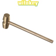 WITAKEY Hammer, Yellow Brass Gavel, Court Prop Judge Hammers Company