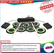 Ammoon Electronic Digital Drum Kit 7 Pads Roll Up USB Power - G3002